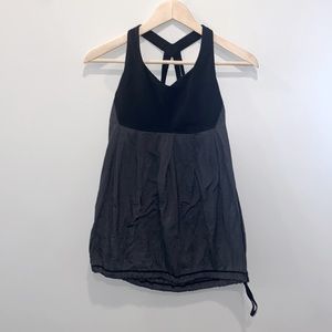 XS Black Lululemon top with built in bra